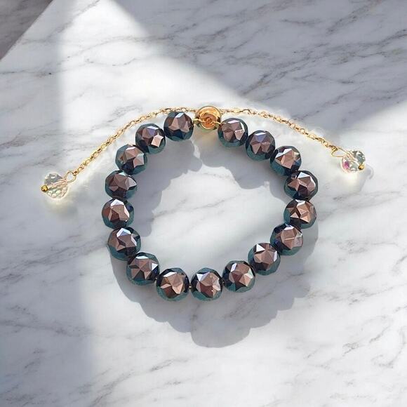 Black Swarovski Beaded Bracelet - Picture 3 of 12